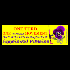 "One Turd. One Movement" 7" x 2" Car Magnets